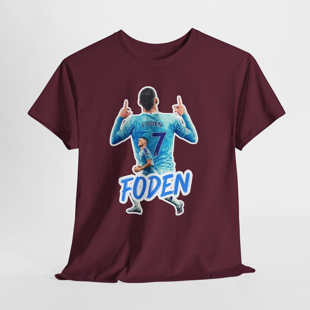 Phil Foden #7 Soccer T‑Shirt — Manchester City Fan Jersey Tribute