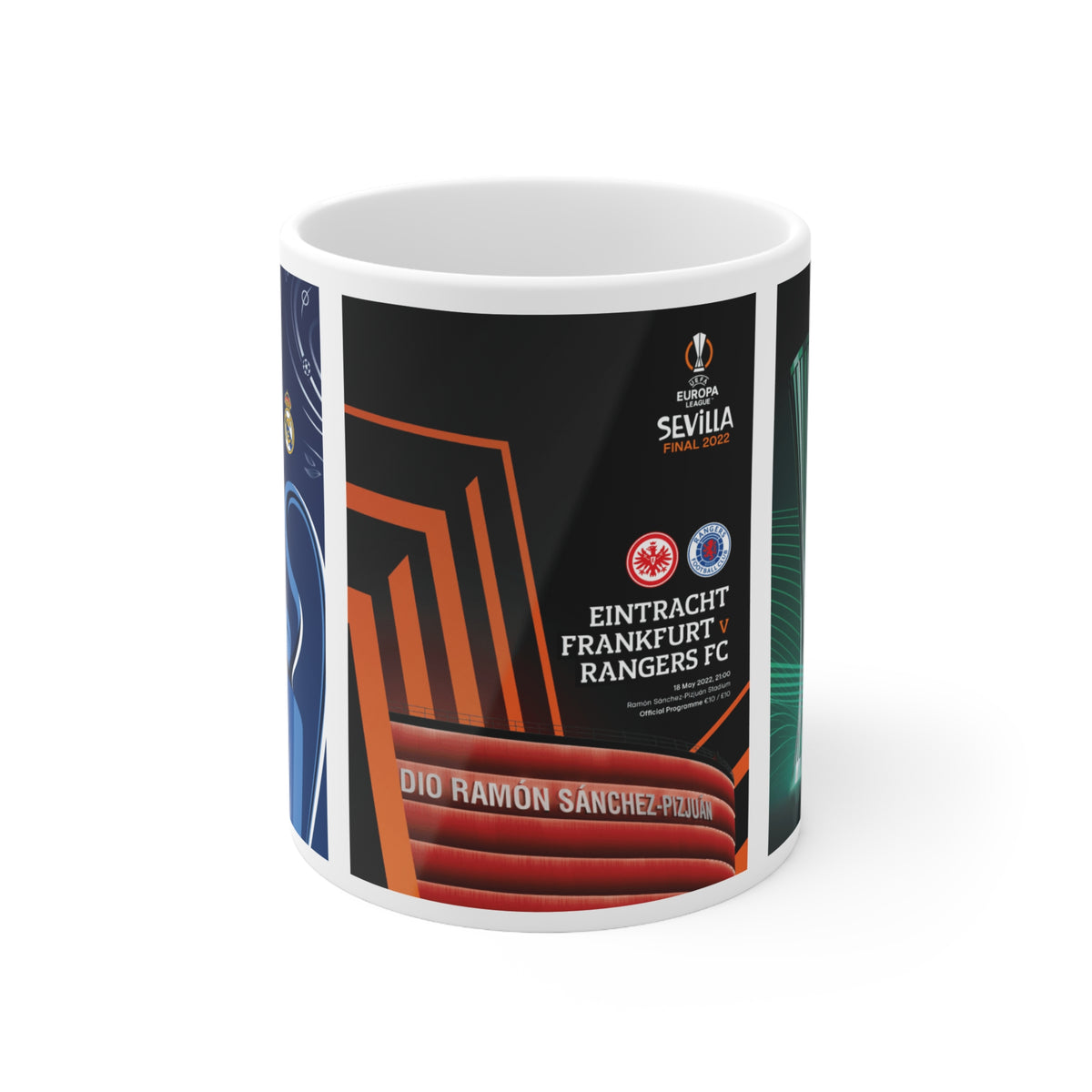 2022 UEFA Finals Programme Covers Inspired Ceramic Coffee Mug