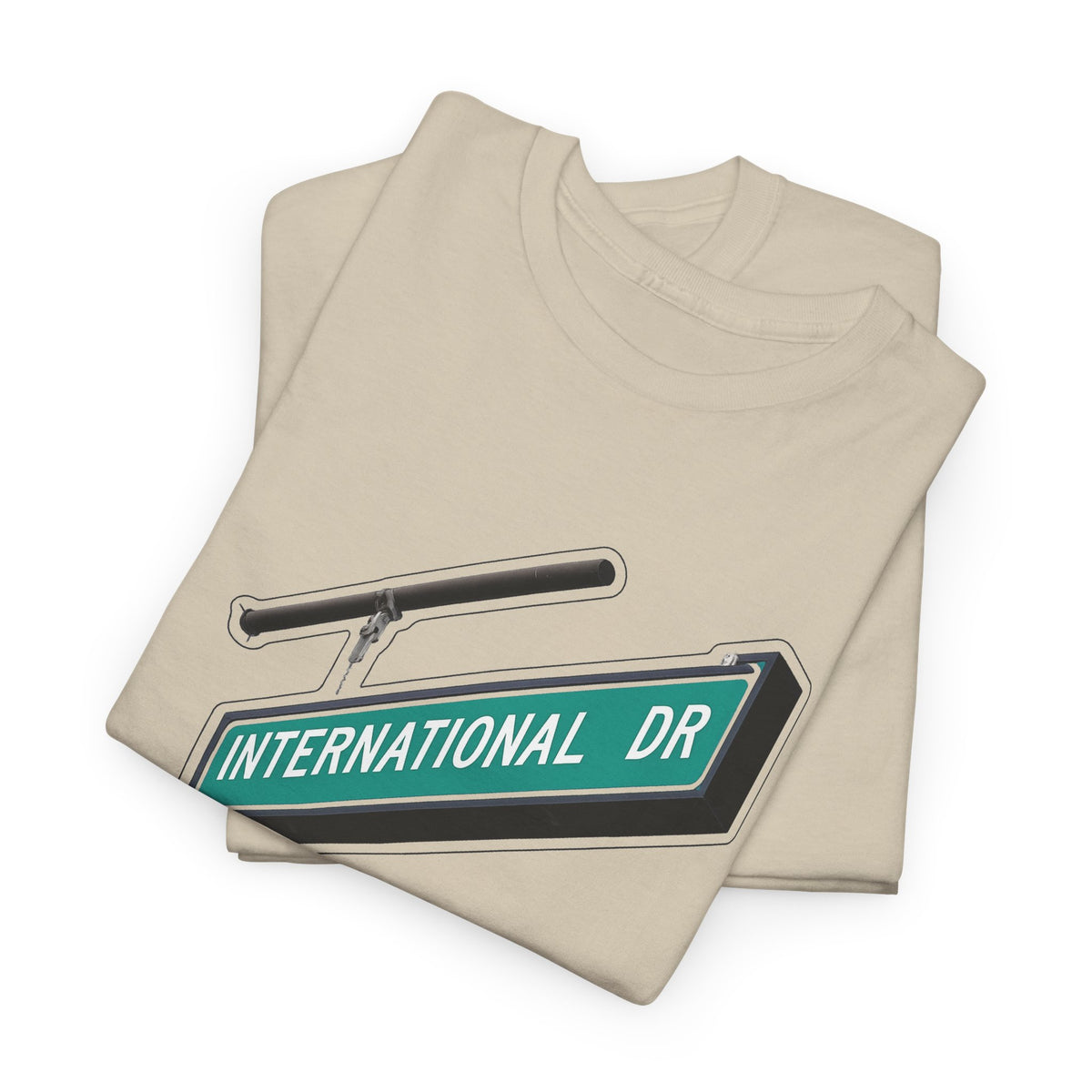 International Dr Street Sign Cotton T-Shirt