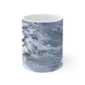 Ceramic Mug — Snowy Waterfall Scenic Coffee Cup (11oz & 15oz)
