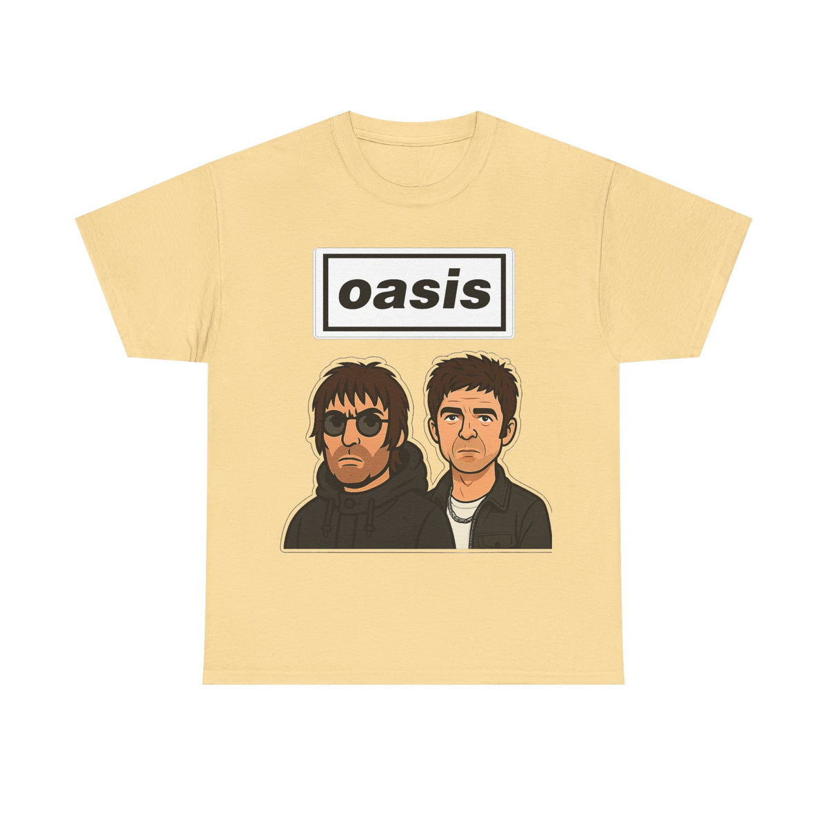 Oasis Inspired Unofficial Band Logo Tee — 'oasis' Graphic T-Shirt