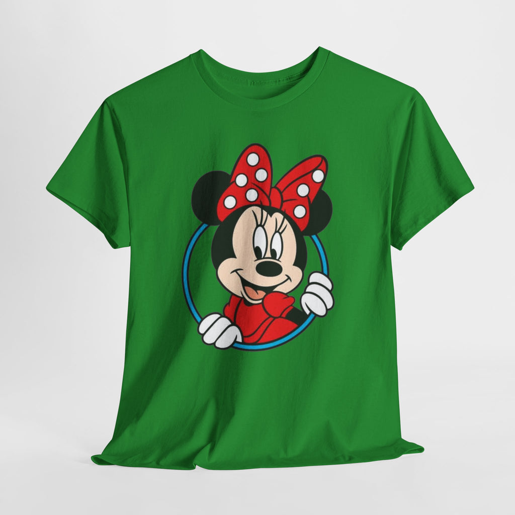 Minnie Mouse Retro Peeking Cotton T-Shirt / Tee