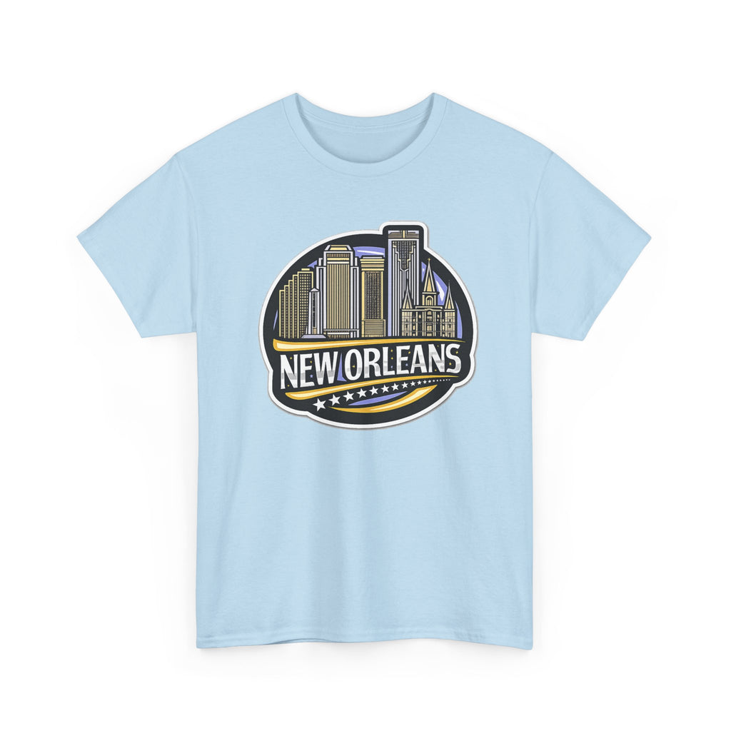 New Orleans Skyline Cotton T-Shirt — City Badge Tee