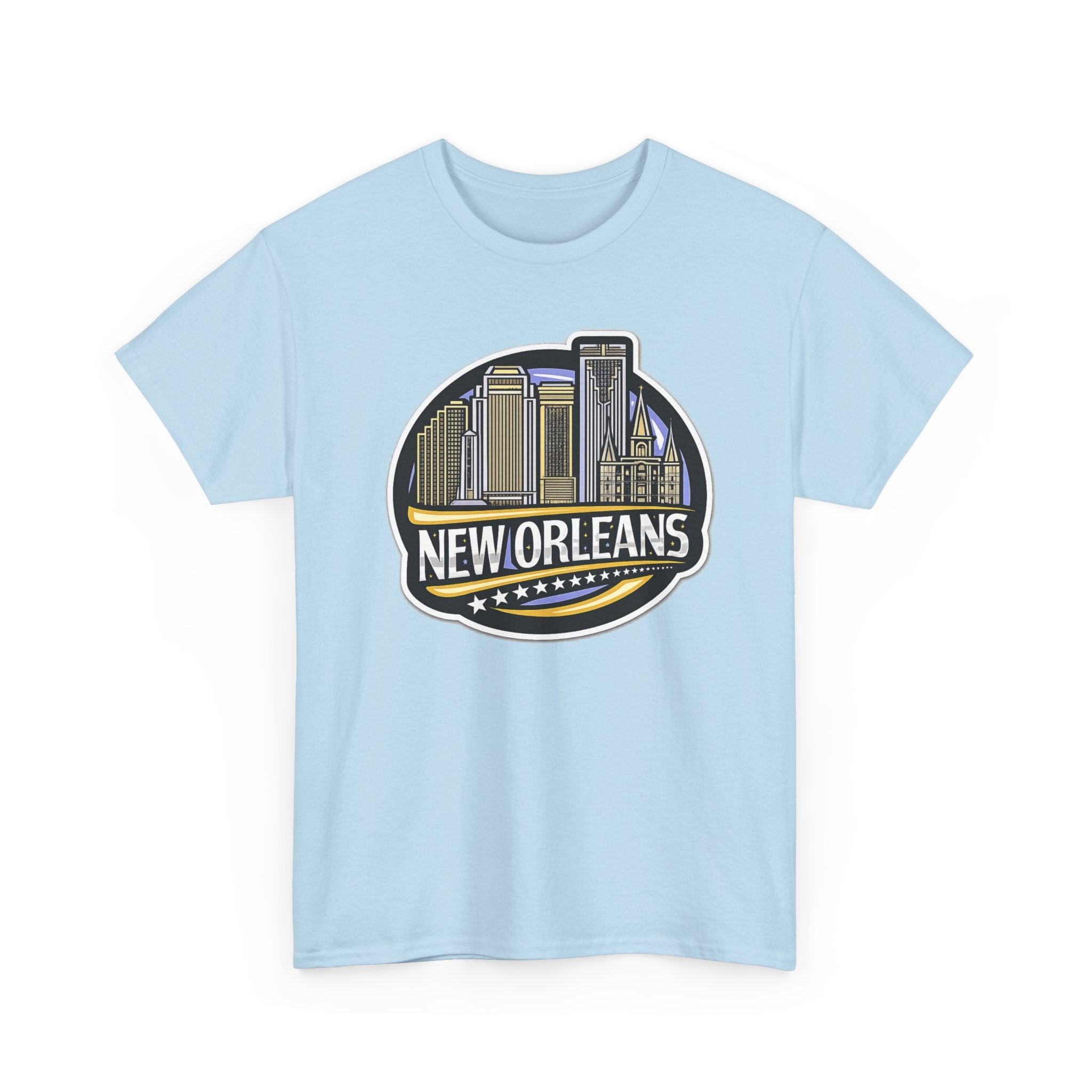 New Orleans Skyline Cotton T-Shirt — City Badge Tee
