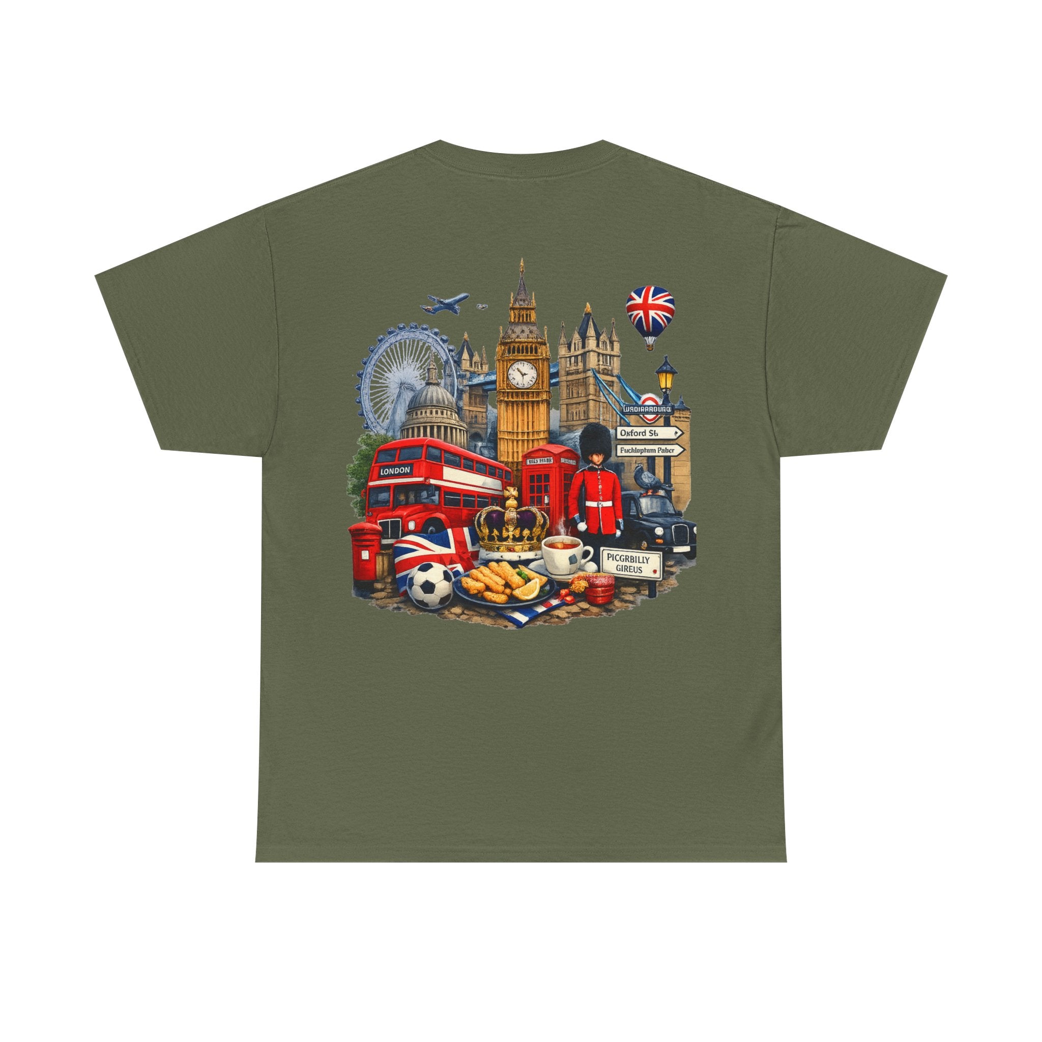 London Landmarks T‑Shirt — British Icons Collage Tee