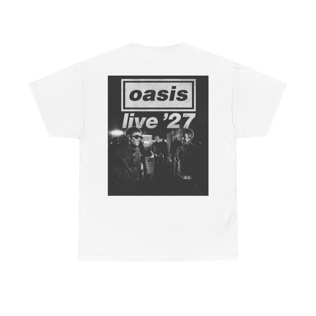 Oasis 'Live '27' Band Tee — Vintage Rock Concert T-Shirt