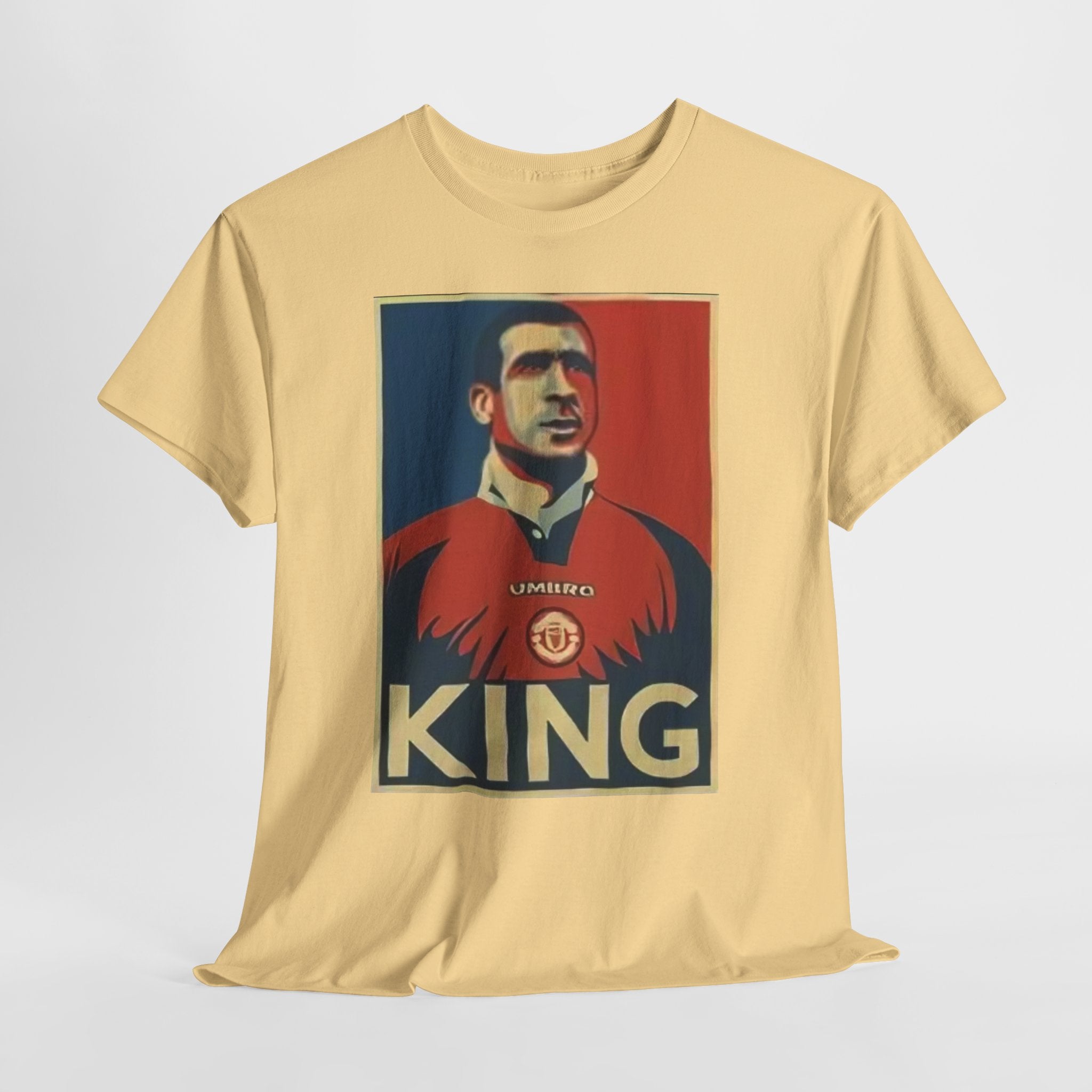 Eric Cantona King Manchester United Graphic Tee — Retro Sports Poster Football Shirt