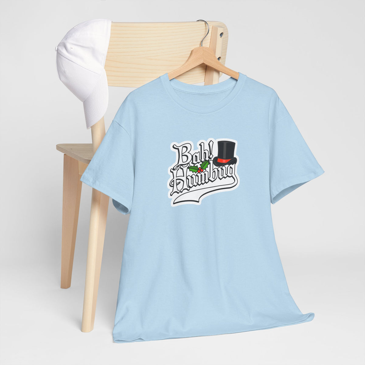 Bah Humbug Christmas Graphic Cotton T-Shirt / Tee