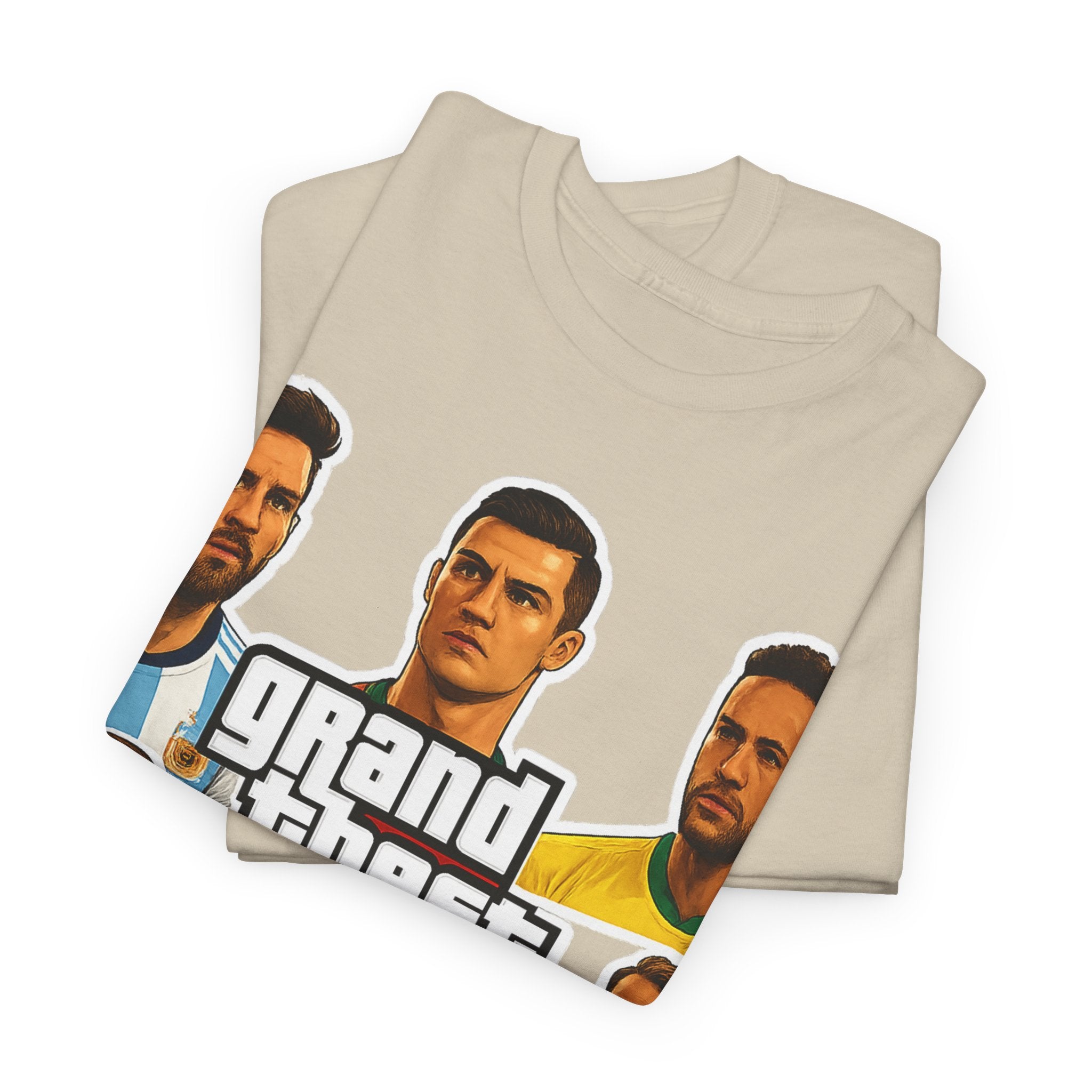 Graphic Tee — 'Grand Theft Auto V Football' Soccer Players Collage Shirt