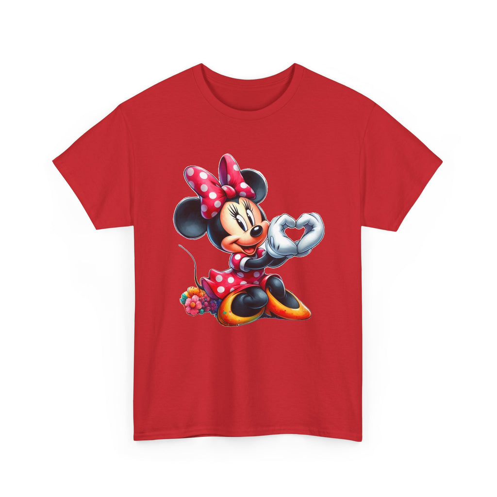 Minnie Mouse Character Heart Graphic Tee