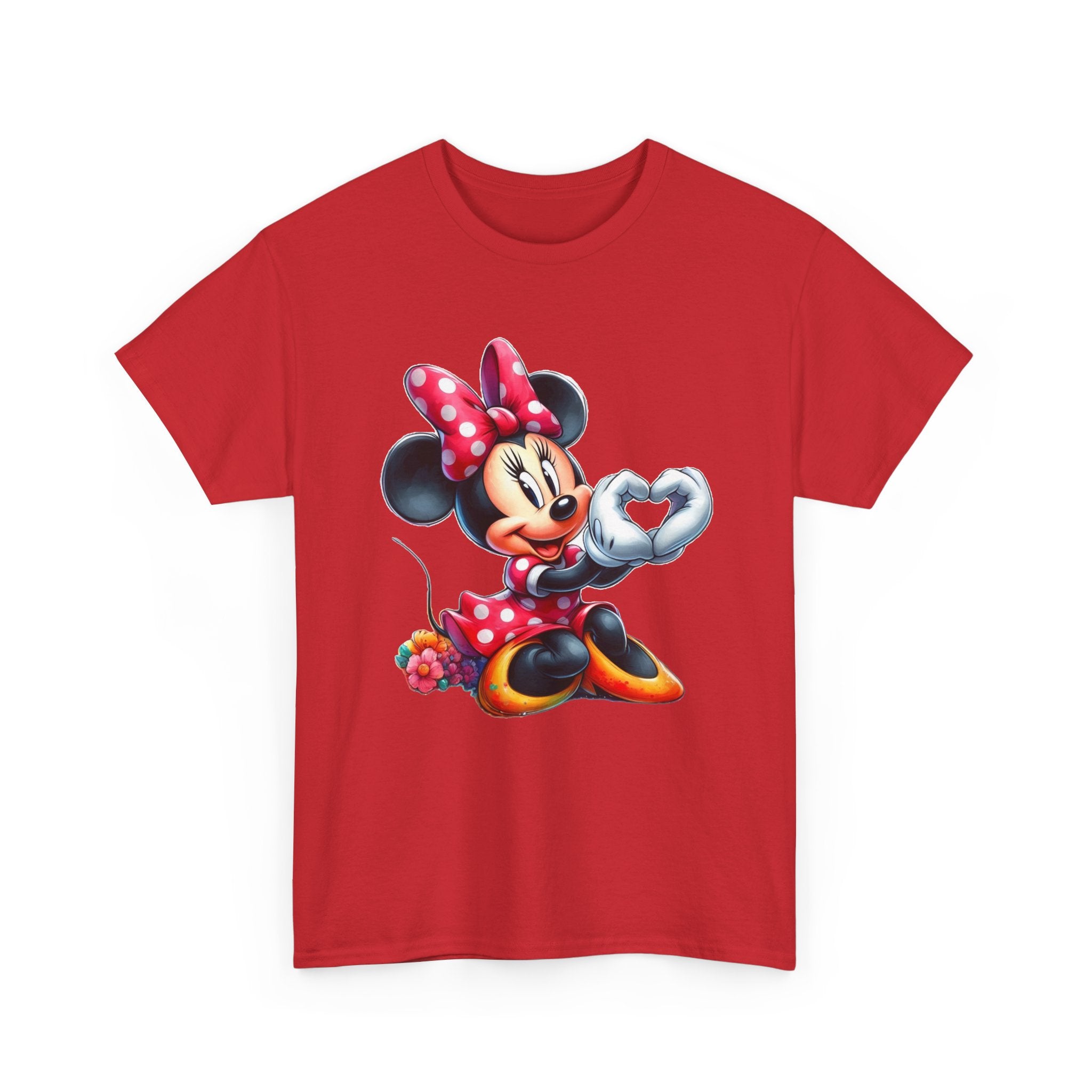 Minnie Mouse Character Heart Graphic Tee