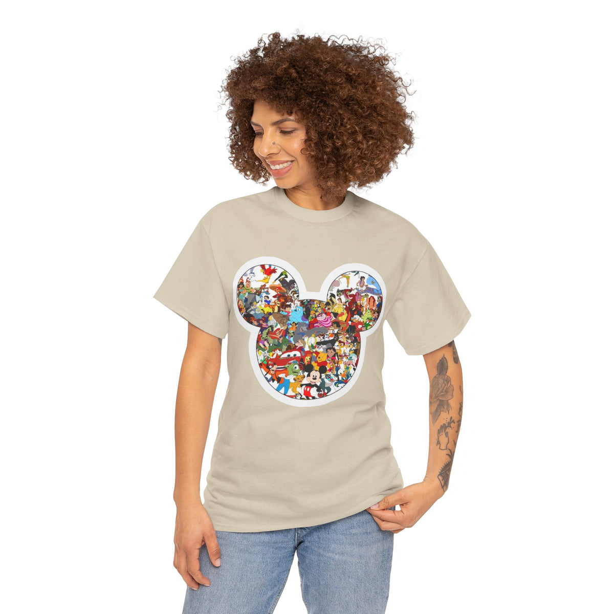 Mickey Collage T-Shirt — Vintage Disney Characters Graphic Tee