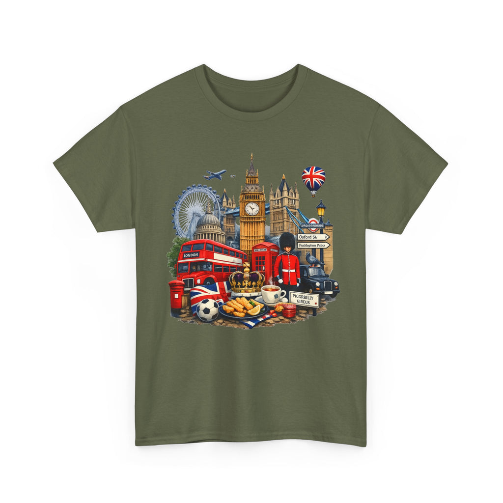 London Landmarks T‑Shirt — British Icons Collage Tee