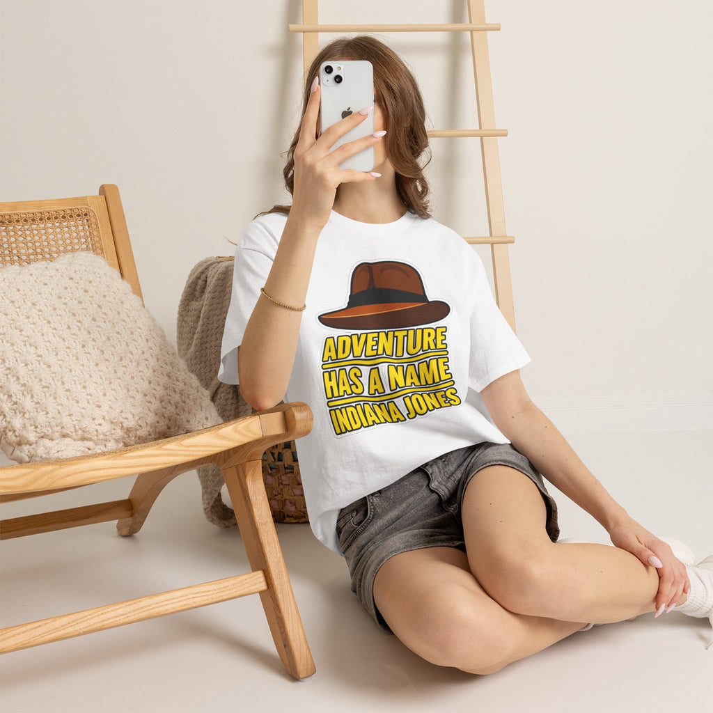 Adventure Has a Name Indiana Jones Graphic Cotton T-Shirt
