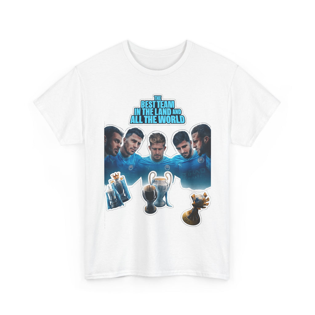 Manchester City — "Best Team in the Land and All the World" Cotton T-Shirt