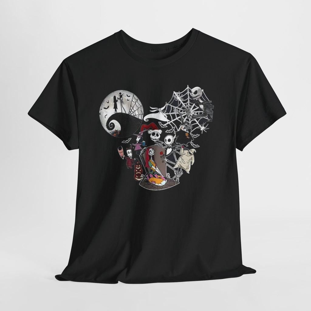 Nightmare Mickey Halloween Tee — Spooky Disney Skull & Pumpkin Graphic T-Shirt