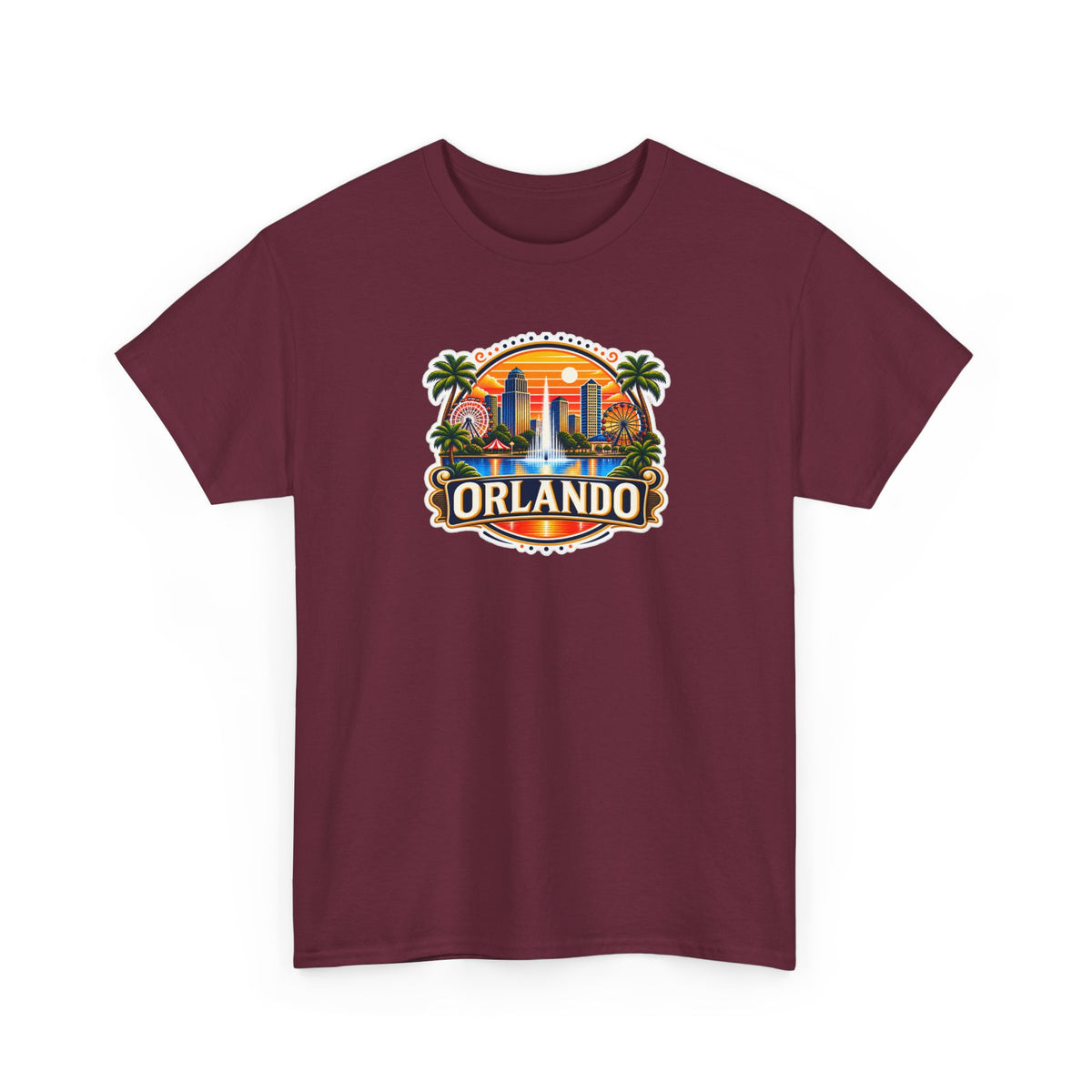 Orlando Sunset Logo Cotton T-Shirt