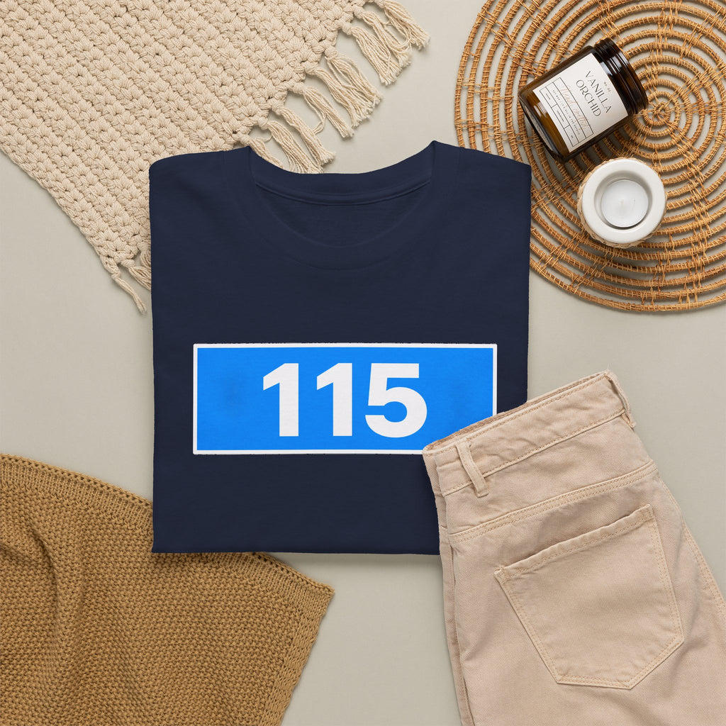 Manchester City 115 Inspired Minimalist Graphic Cotton T-Shirt