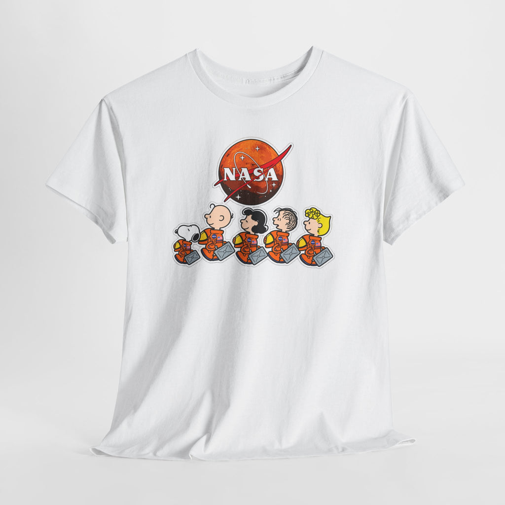 NASA Peanuts Cartoon T‑Shirt — Retro Space Snoopy & Crew Graphic Tee