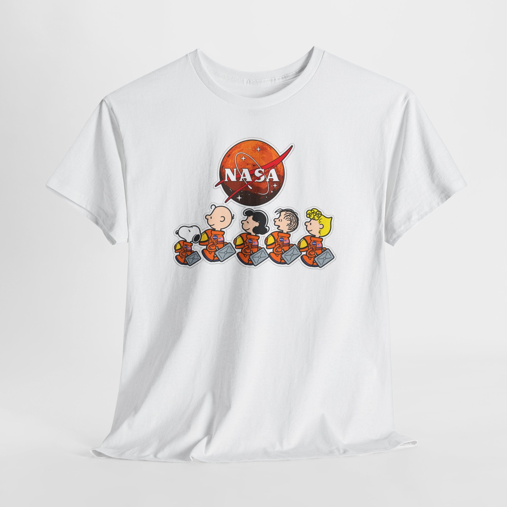 NASA Peanuts Cartoon T‑Shirt — Retro Space Snoopy & Crew Graphic Tee