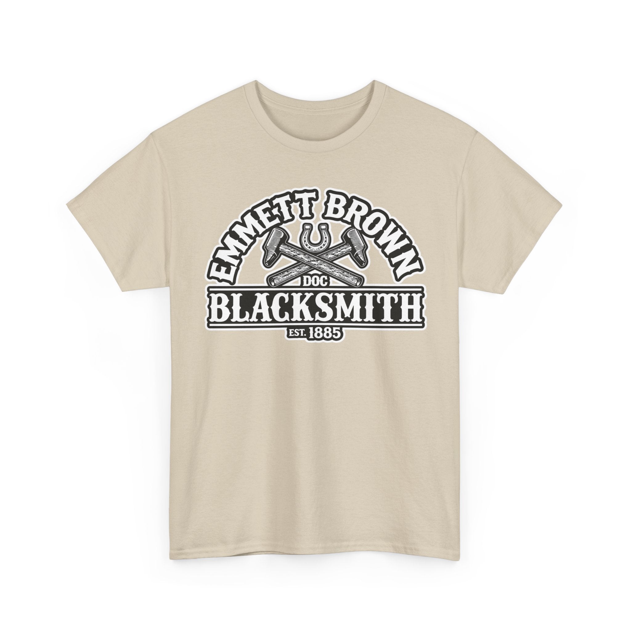 Blacksmith Emmett Brown Tee — Vintage Doc Blacksmith Graphic Shirt