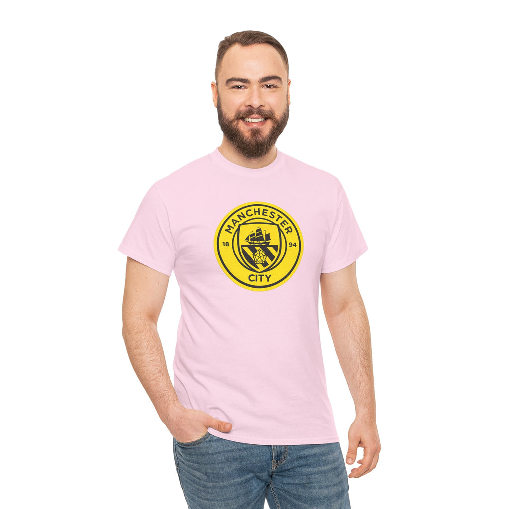 Manchester City Yellow Crest T-Shirt