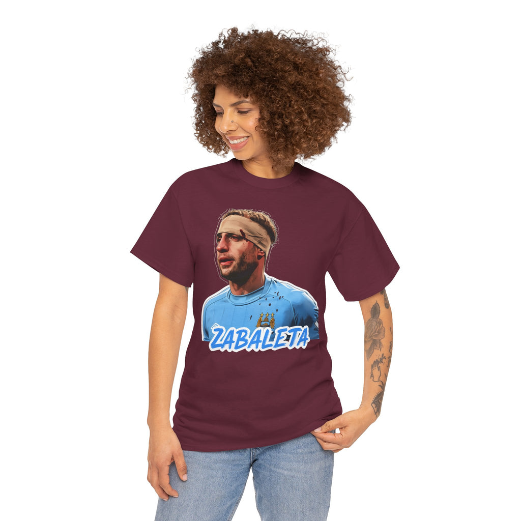 Zabaleta Manchester City Fan Tee — Retro Player Portrait Soccer T‑Shirt