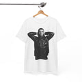 Noel Gallagher Portrait Graphic Tee — Monochrome Leather Jacket Photo Print