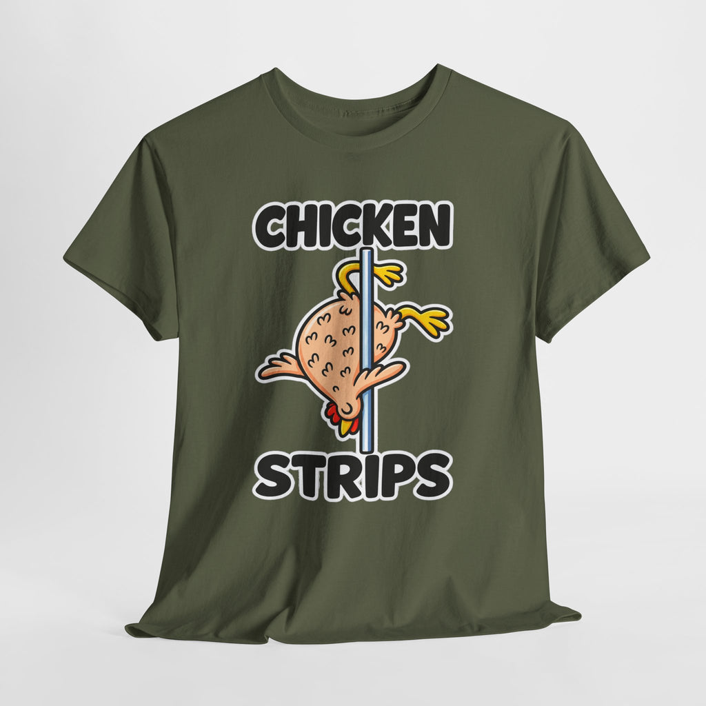 Chicken Strips T‑Shirt — Funny Pole Dance Chicken Graphic Tee
