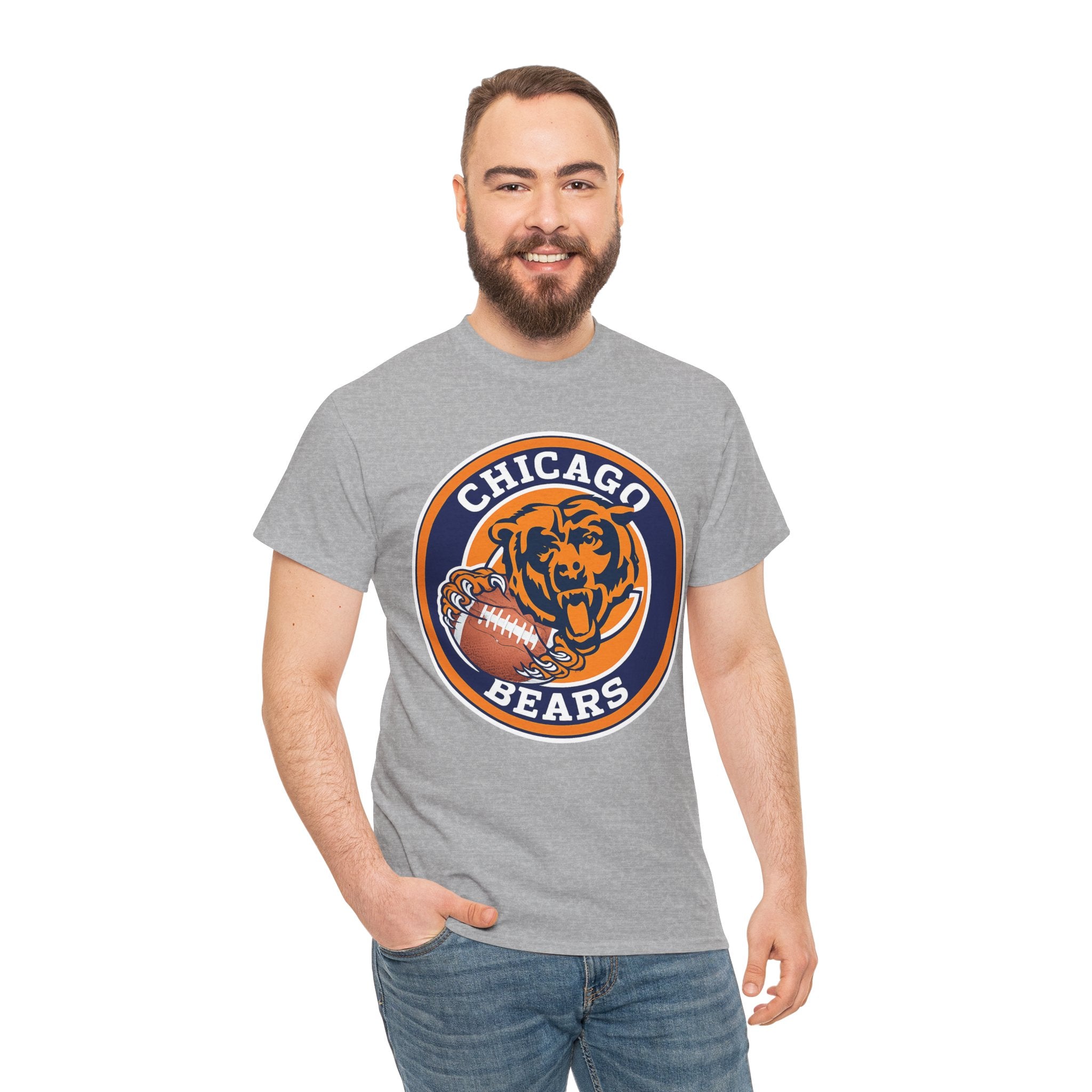 Chicago Bears Vintage Football Tee - Cotton T-Shirt
