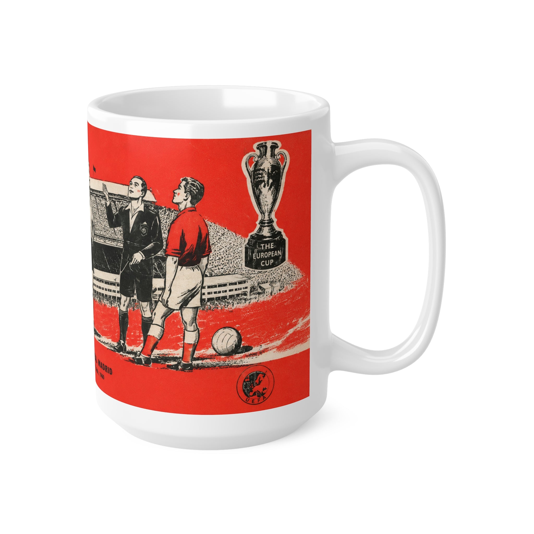 1960 European Cup Final Programme Cover Inspired Ceramic Mug - (11oz/15oz)
