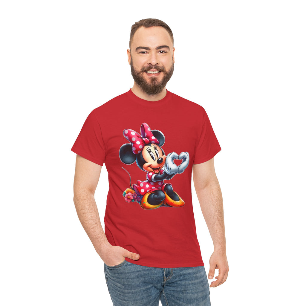 Minnie Mouse Character Heart Graphic Tee