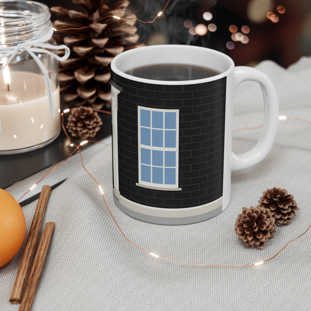 No.10 Downing Street Georgian Door Coffee Mug — Ceramic Tea Cup, 11oz & 15oz