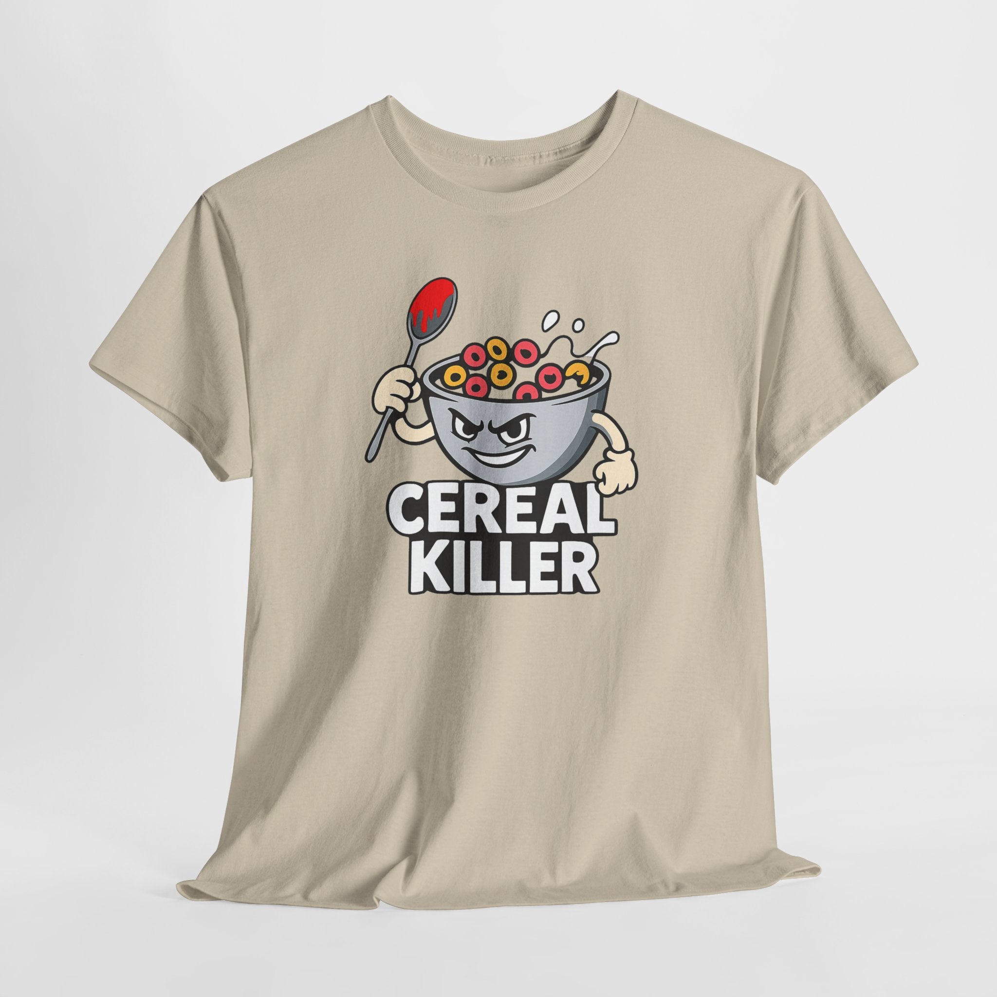 Cereal Killer Graphic Tee — Funny Breakfast Cartoon T‑Shirt
