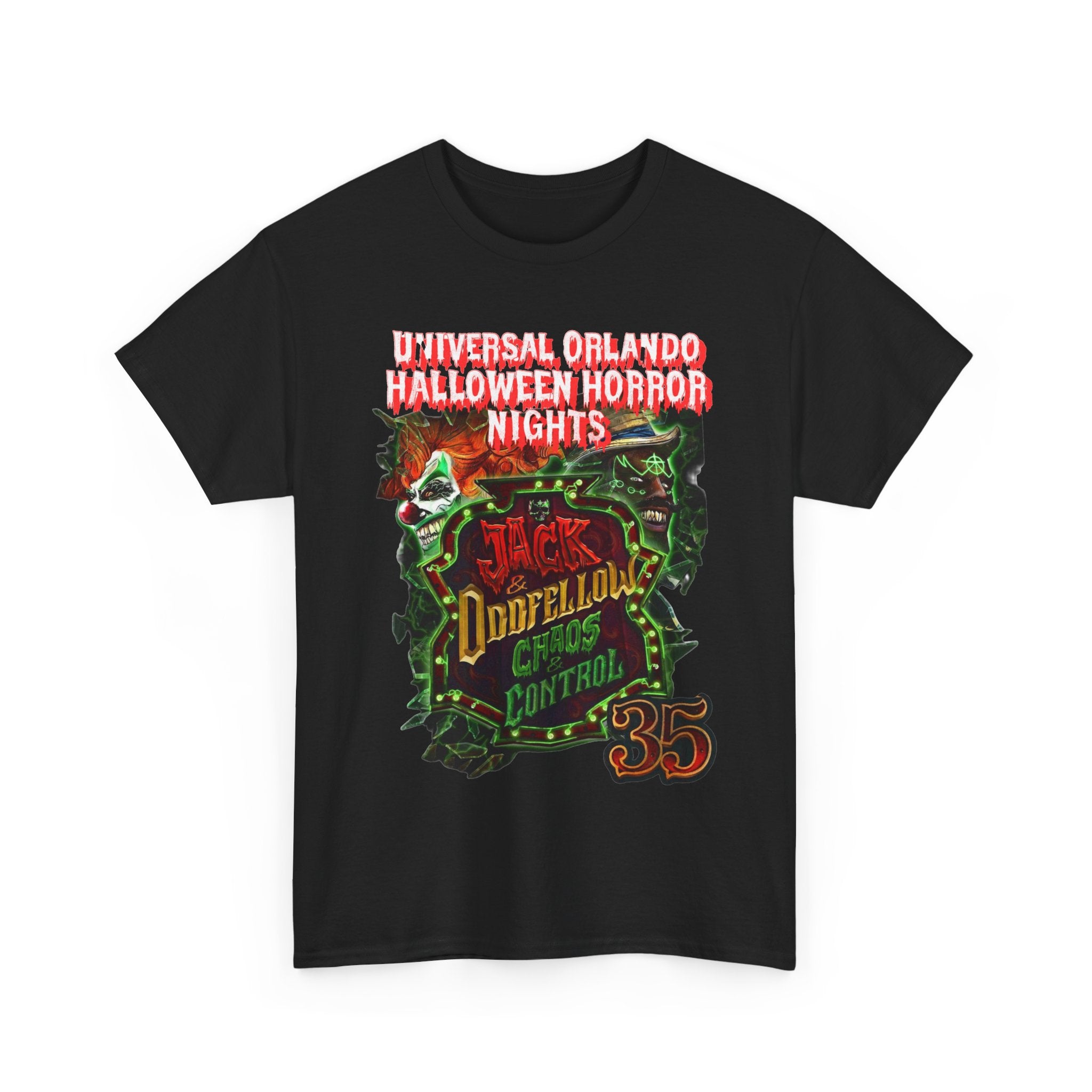 Universal Orlando Halloween Horror Nights 35 Jack Doofellolux Chaos Control T-Shirt