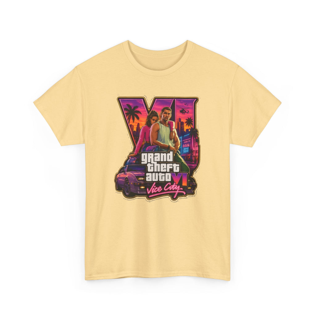 Grand Theft Auto Vice City Retro Logo Tee / Cotton T-Shirt