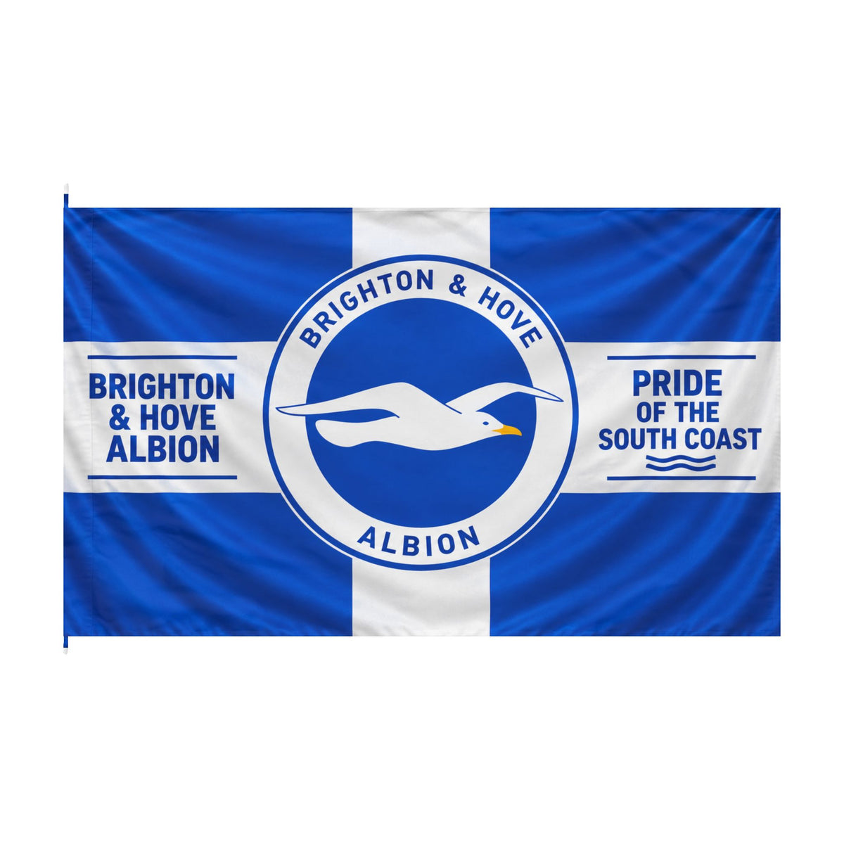 Brighton & Hove Albion Double-Sided Flag — Pride of the South Coast Football Banner