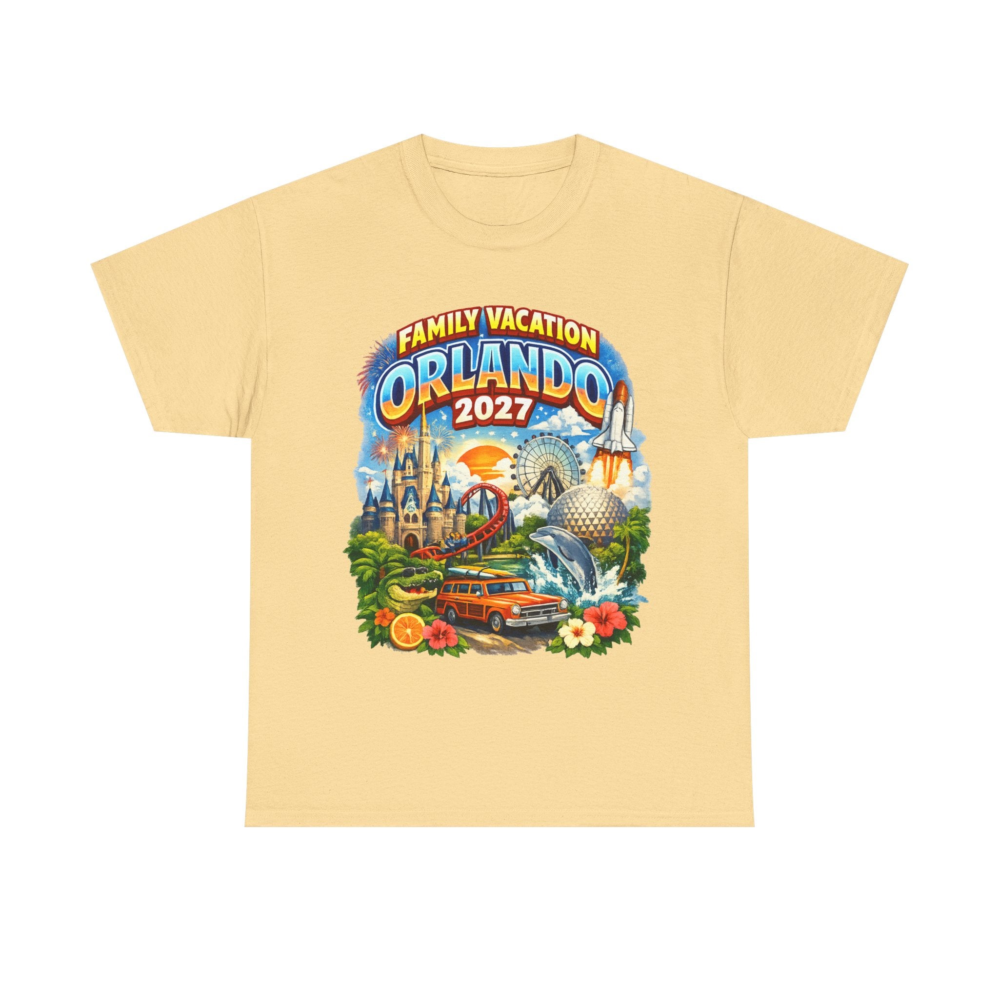 Orlando 2027 Family Vacation T-Shirt — Retro Theme Park Souvenir Tee