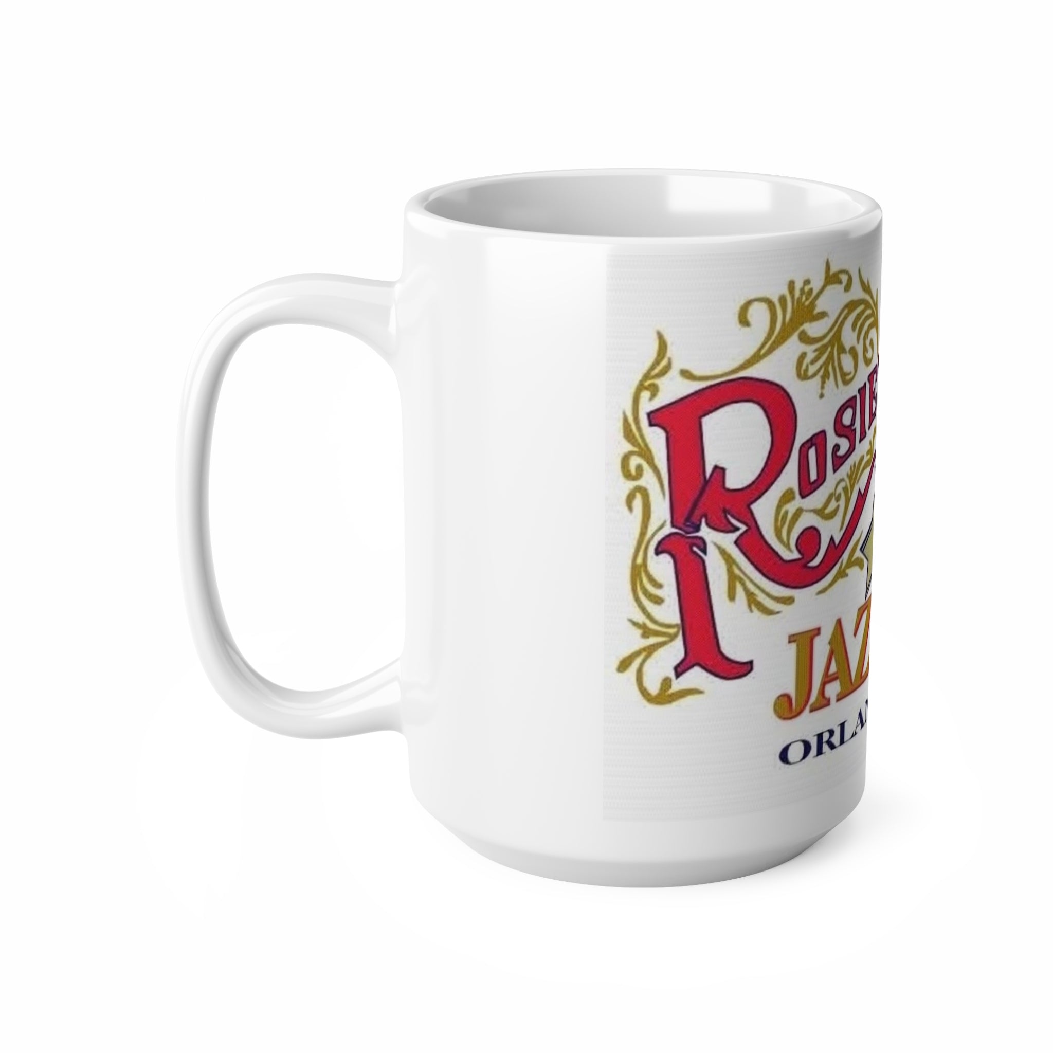 Rosie O'Grady's Jazz Band Ceramic Coffee Mug — Orlando Vintage Band Logo (11oz/15oz)