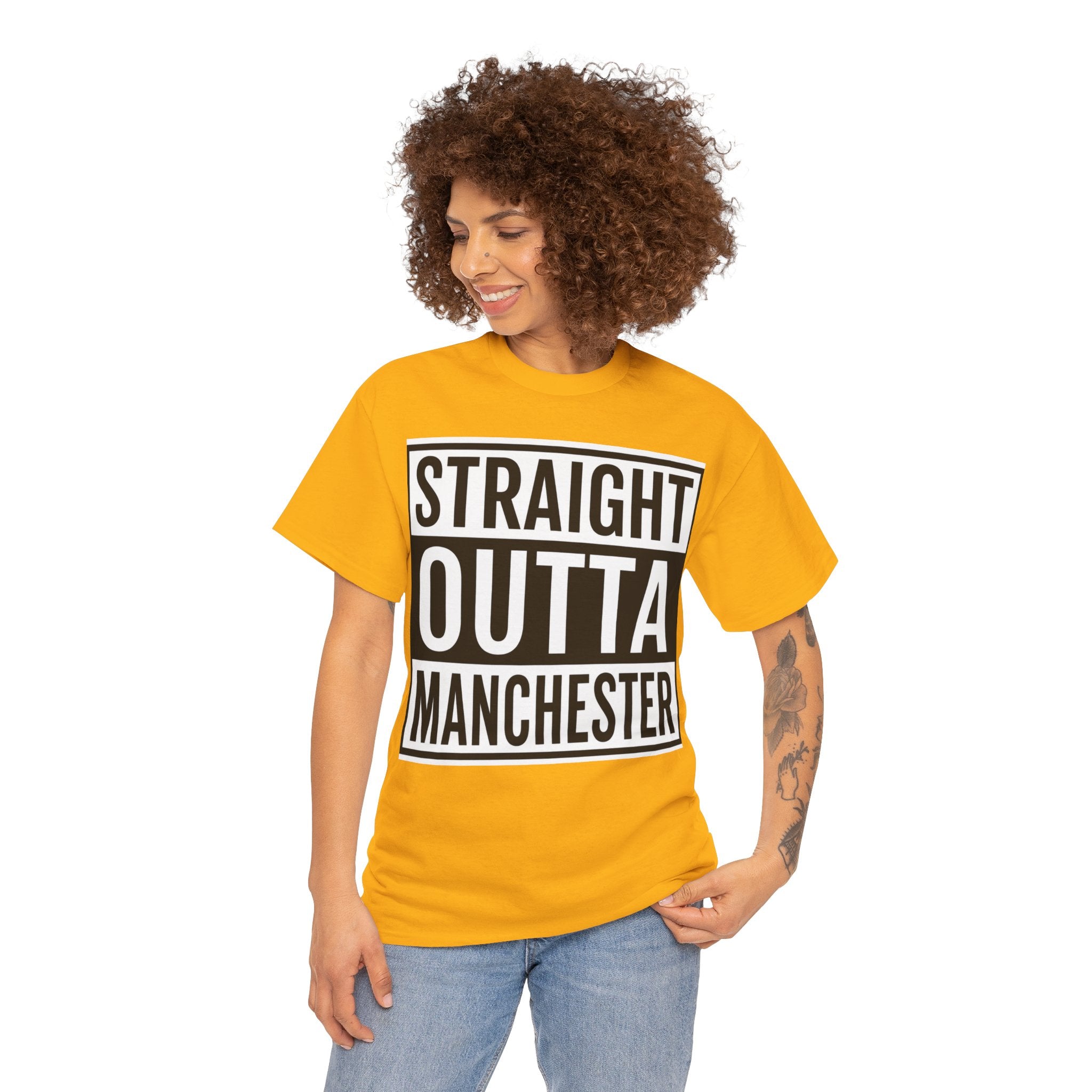 Straight Outta Manchester T-Shirt — Bold City Pride Tee