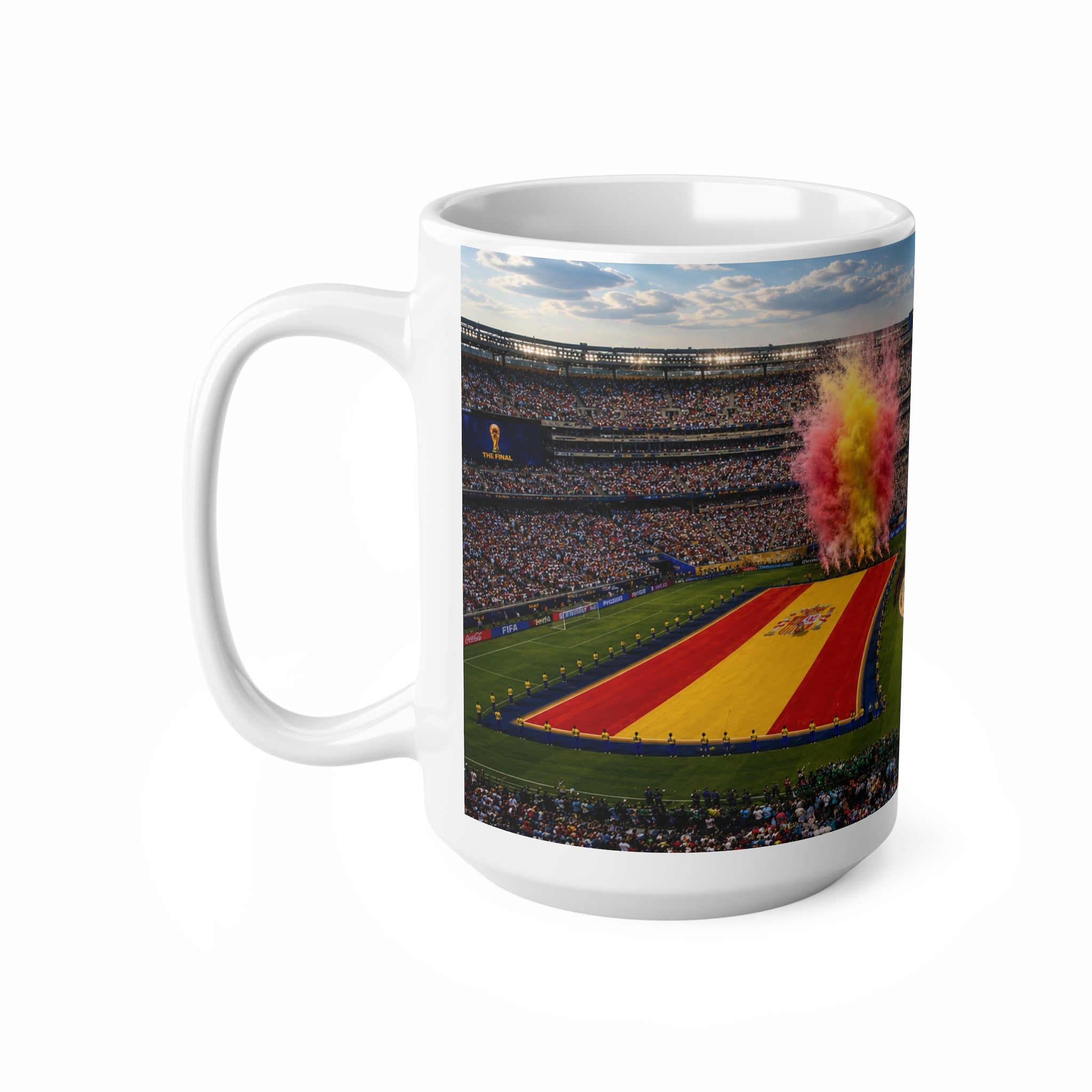 FIFA World Cup Final 2026 Stadium Photo Mug — National Flags & Opening Ceremony 11oz/15oz