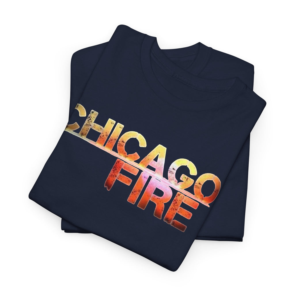 Chicago Fire Inspired Vintage Logo Cotton T‑Shirt