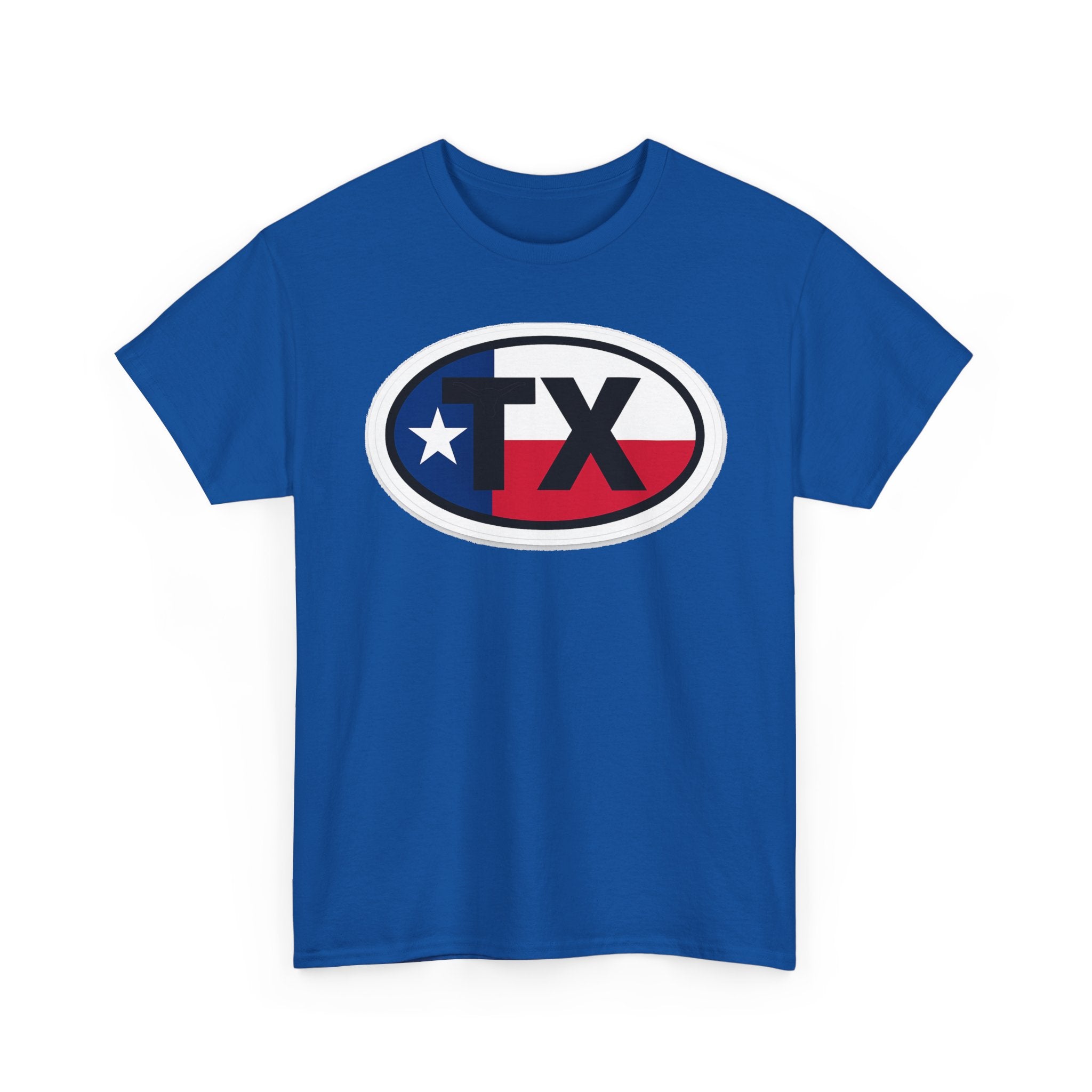 Texas Flag TX Oval T-Shirt — Patriotic Lone Star Tee