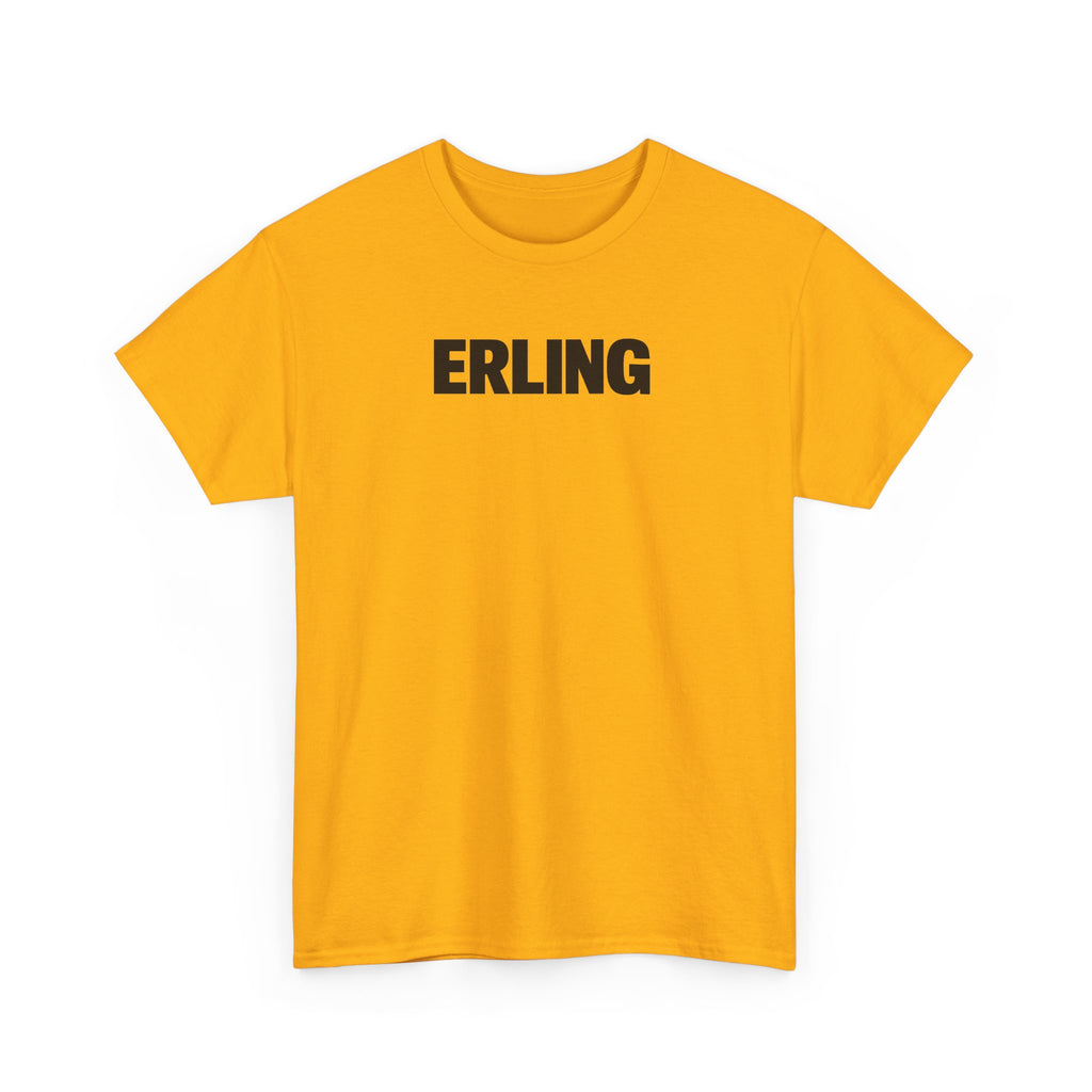 Erling Haaland Name Tee — Minimalist White Graphic T-Shirt