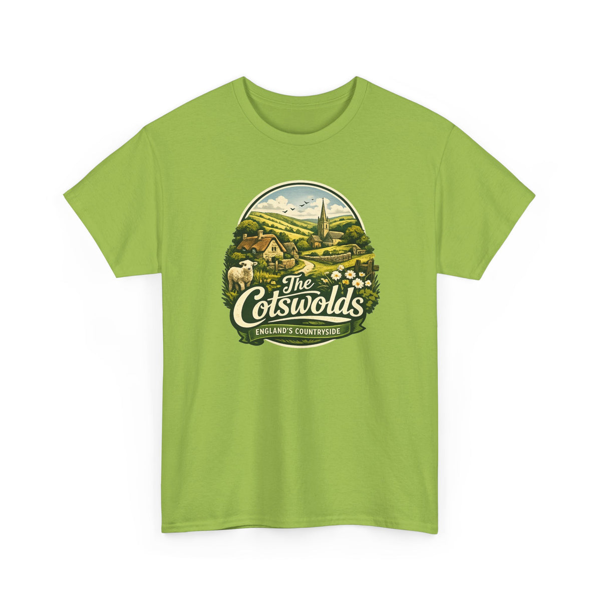 Cotswolds Vintage Landscape T‑Shirt — The Cotswolds Countryside Tee