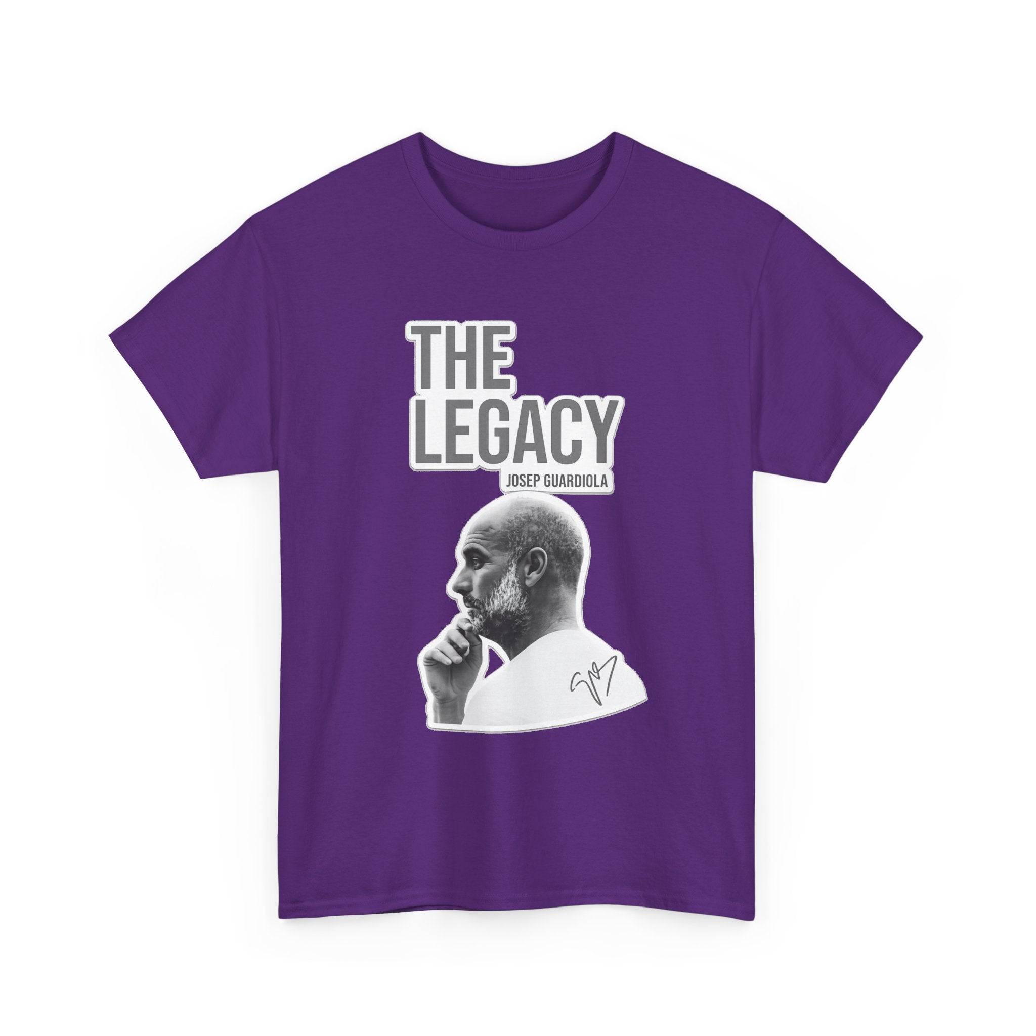 Pep Guardiola Manchester City The Legacy Tee — Inspirational Portrait Graphic T-Shirt