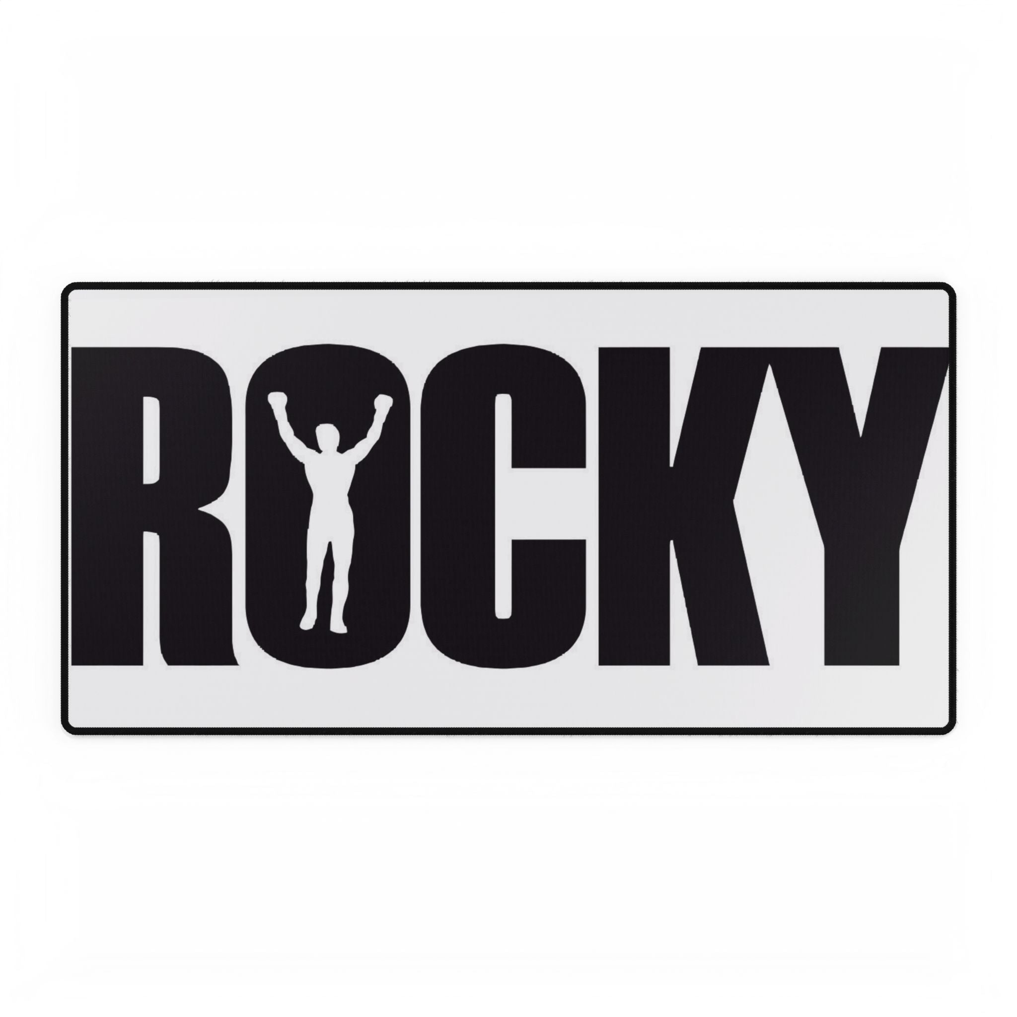 Rocky Silhouette Desk Mat – Retro Movie Gaming Mousepad