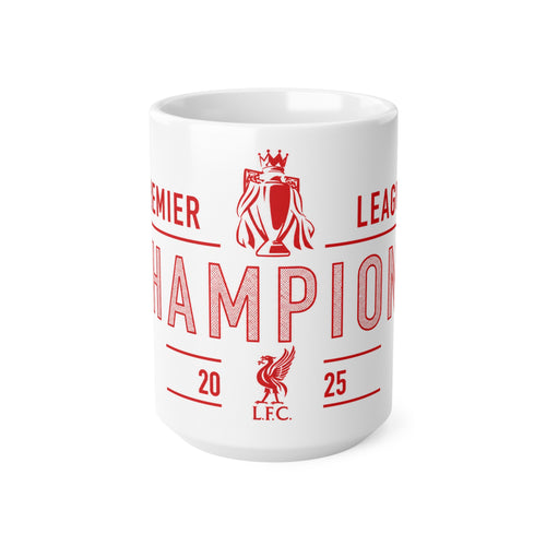 Champions 2025 Liverpool Ceramic Coffee Mug – Premier League LFC 11oz/15oz