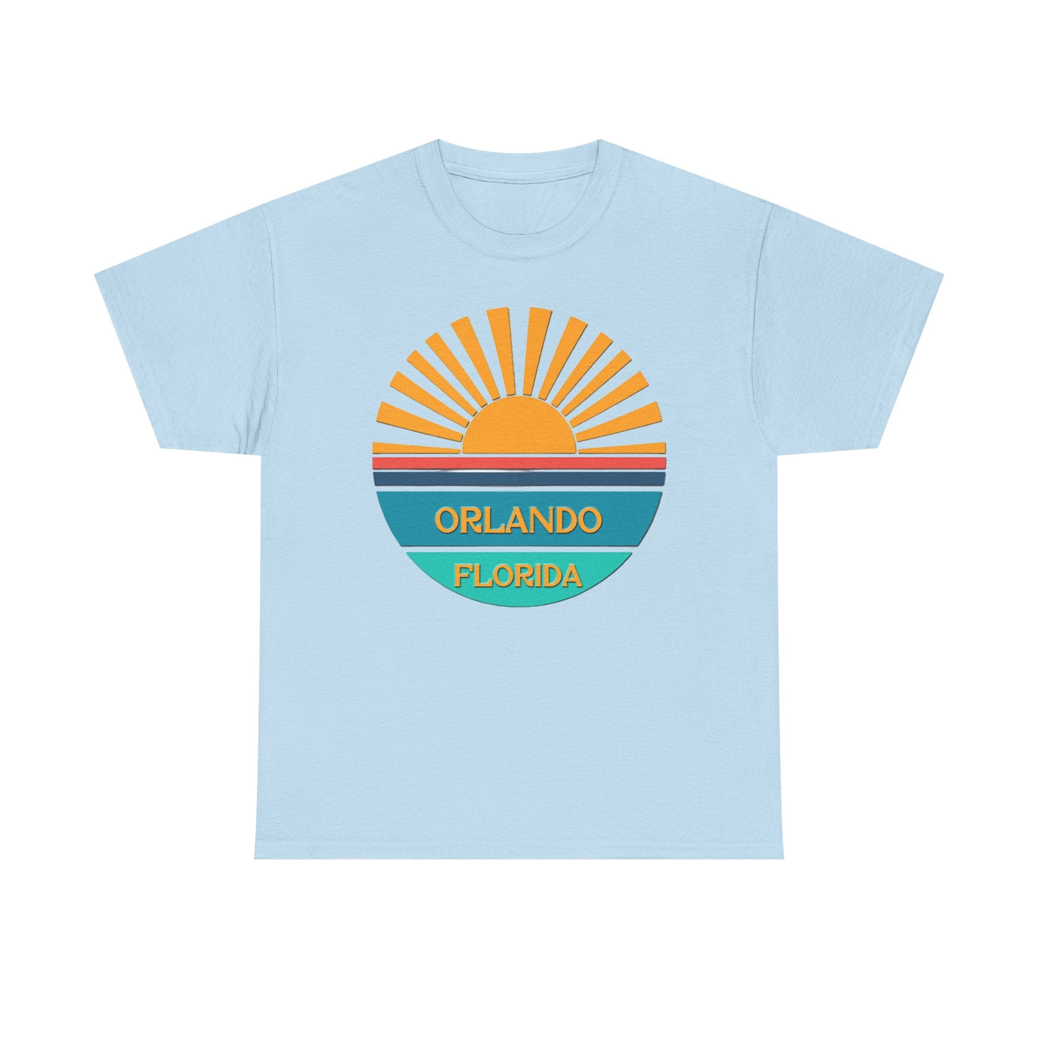 Orlando Florida Sunset T-Shirt – Retro Sunburst Vacation Tee