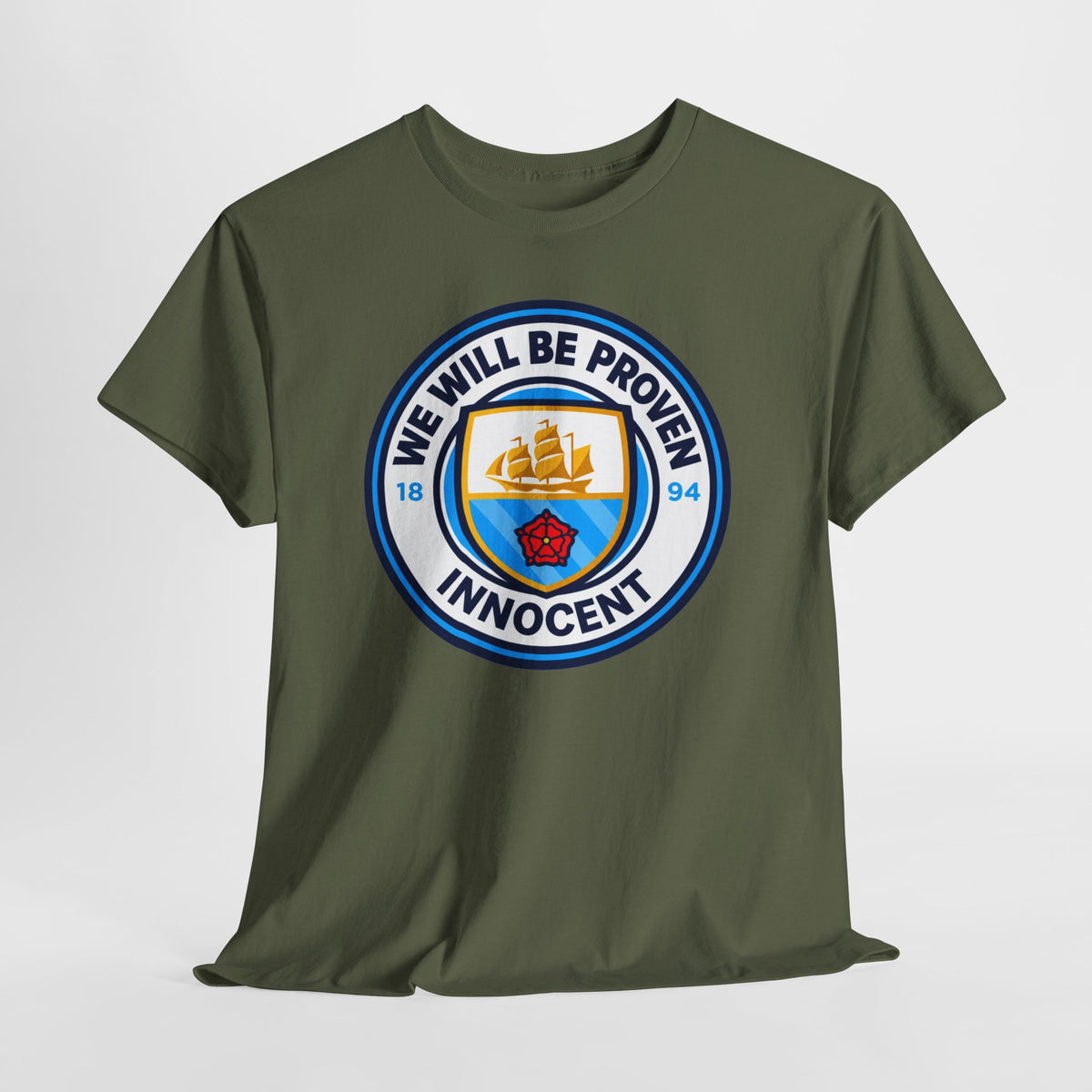 “We Will Be Proven Innocent” Justice Manchester City Cotton T-Shirt